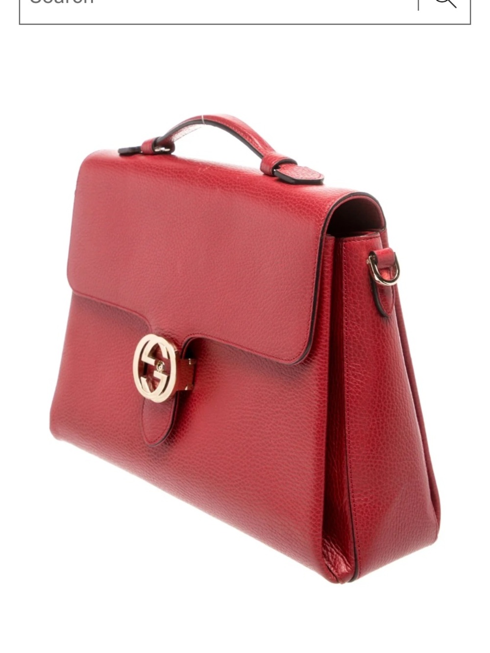Gucci Interlocking G Top Handle Medium Dollar...